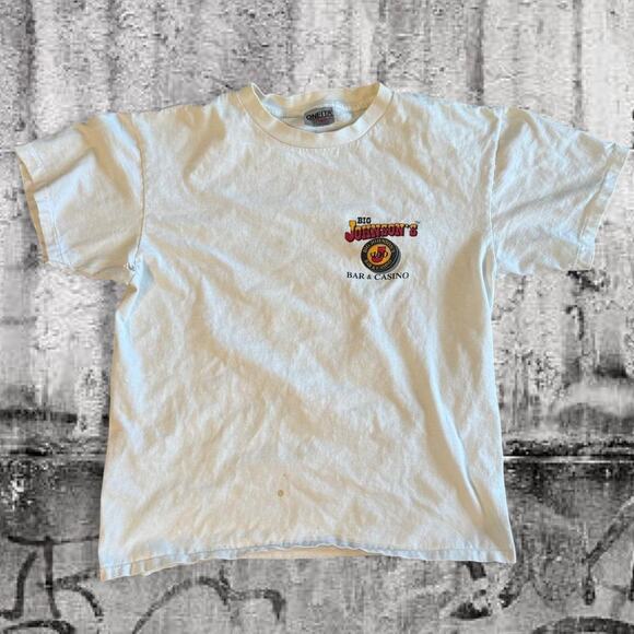 1992 Big Johnson’s Bar & Casino Tee, Single Stitch, Size L - Picture 2 of 8